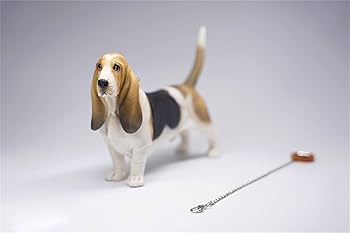 バセットハウンド　木製　置物　犬　オブジェ　ビンテージ　アメリカン ヴィンテージのバセットハウンドの置物 - Etsy 日本